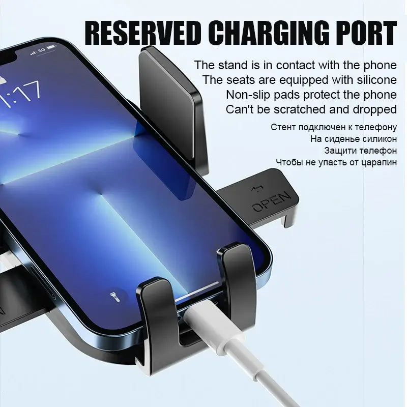 Sucker Adjustable Car Phone Holder For iPhone 15 13 12 14 16 Pro Max Cases Xiaomi Samsung Huawei Mount Phone Stand Accessories