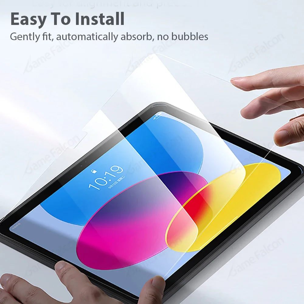 Tempered Glass For Ipad 10 9 9th 10th Generation Air 13 11 5 4 M2 Screen Protector Pro 11 12.9 M4 2024 10.2 10.9 Protective Film