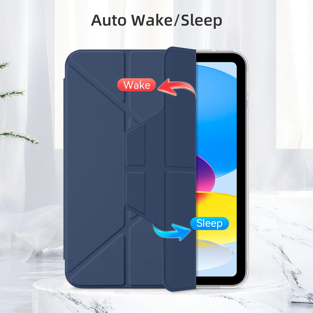 For iPad 10th Gen 11th A16 pro 11 12.9 13 10.2 7 8 9th Cover Air 7 6 4 5 10.9 13in 11 M3 M4 mini 6 7 case with pencil Holder