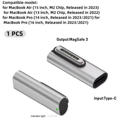 	type-c to magsafe 3 adapter 140w pd
