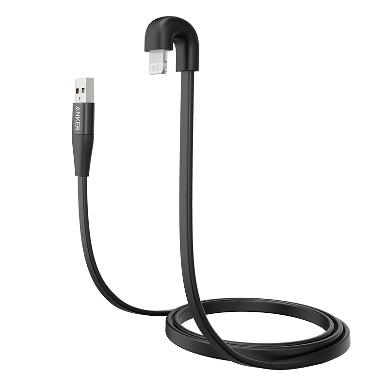 ANKER USB-A Lightning Cable MFi Certified Power Delivery  180 Degree PowerLine Play with Lightning Game Elbow Cable for Game