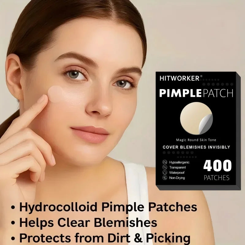 400 pieces/set of skin color facial hydrogel concealer patch waterproof, alcohol free, non irritating concealer essential