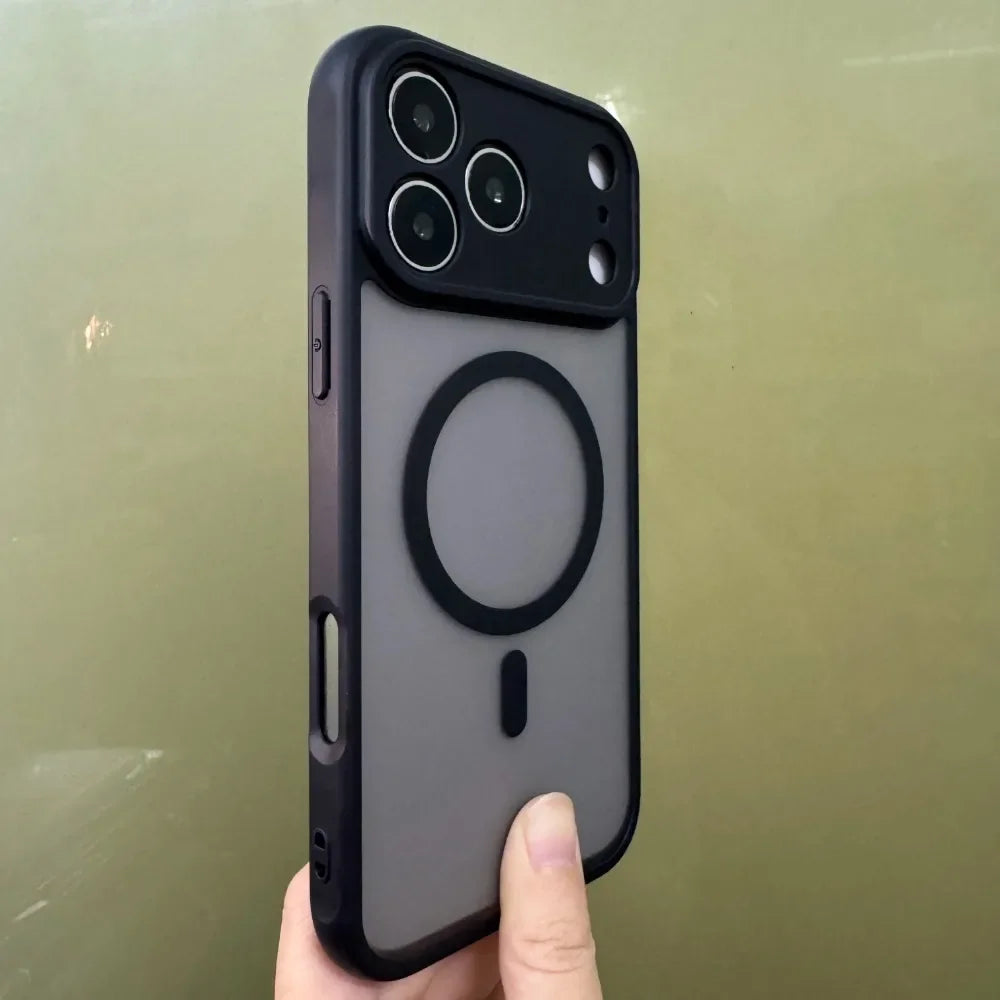 Popular Matte Frosted Wireless Charging Case For iPhone 17 Air 16 15 Plus Pro Max Portable Wrist Strap Anti-Drop Protector Cover