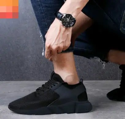 Men’s Casual Breathable Mesh Sneakers – Front Strap Comfort Walking 