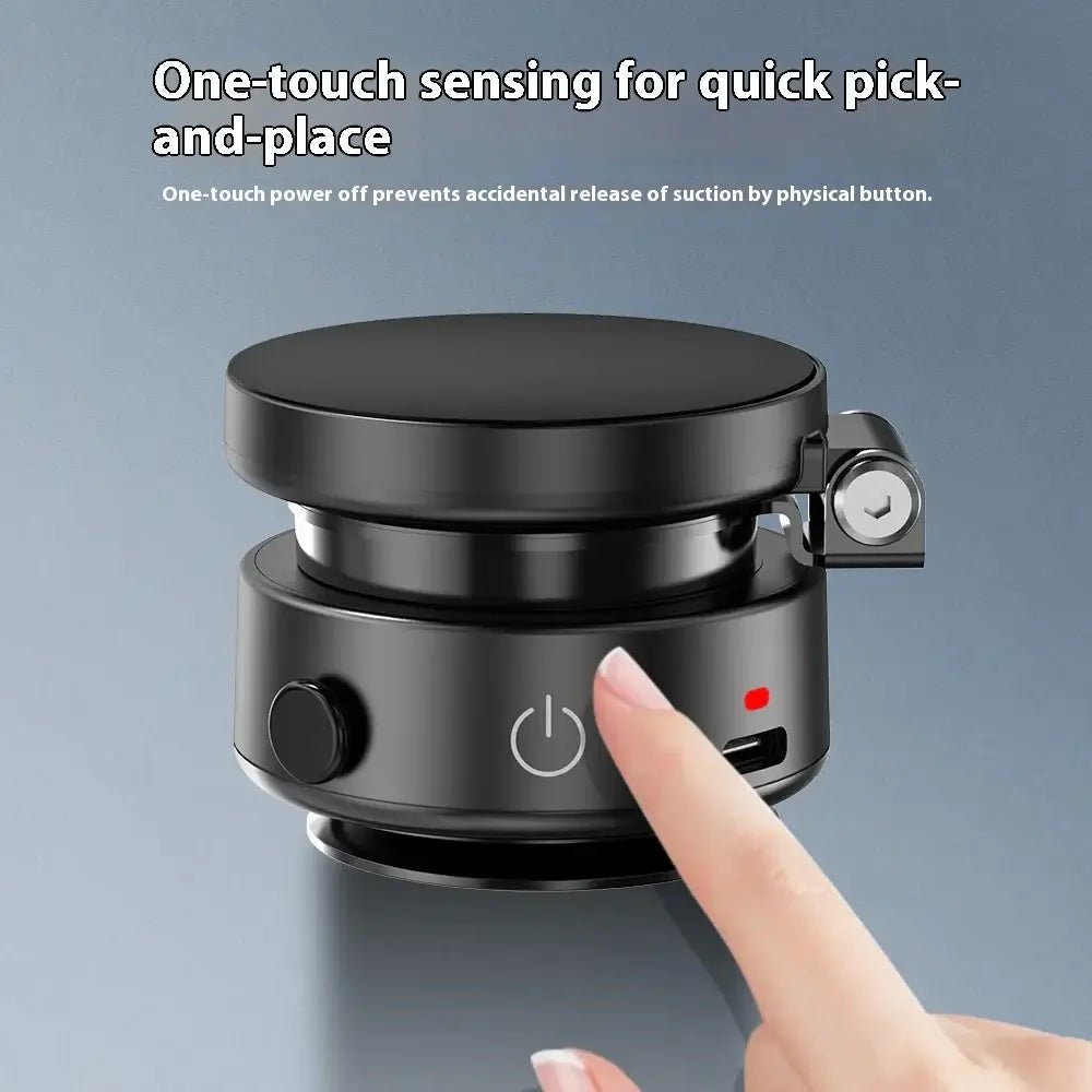 Magnetic Car Dashboard Phone Holder – Rechargeable Suction Cup Mount 