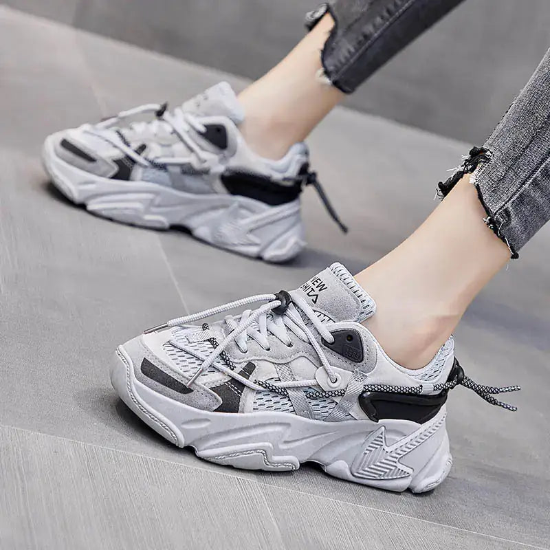 Trendy Breathable Casual Dad Sneakers for Women