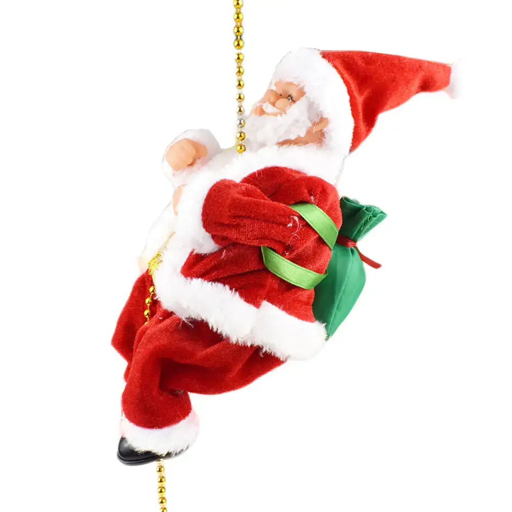 Santa Claus Climbing Toy - Festive Holiday Decor for Christmas Decoration and festive spirit.