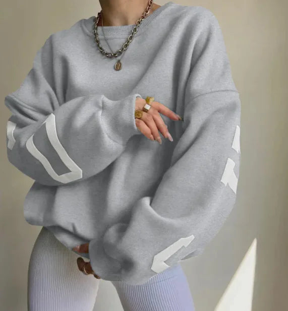 Trendy Oversized Sweatshirt for Women – Casual Streetwear Style