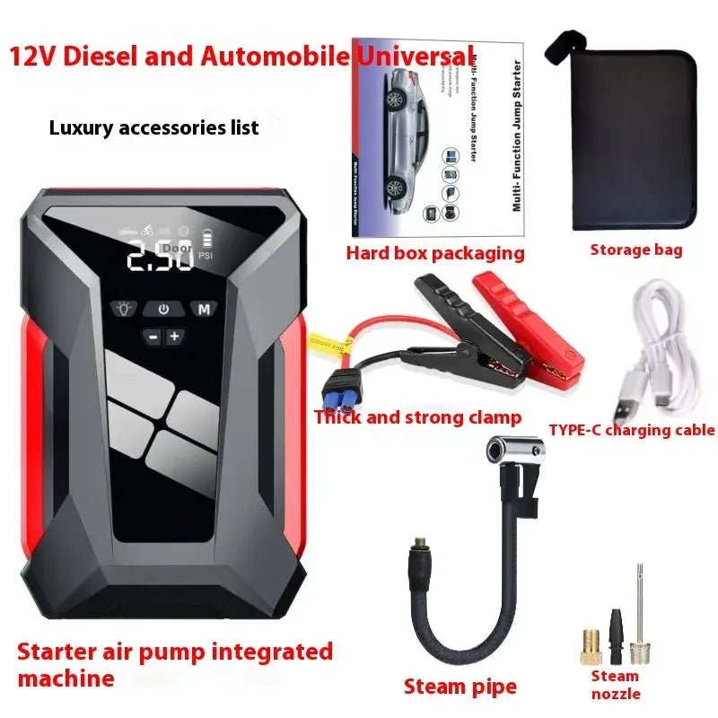 Car Power Bank Jump Starter - 12V All-in-One Solution