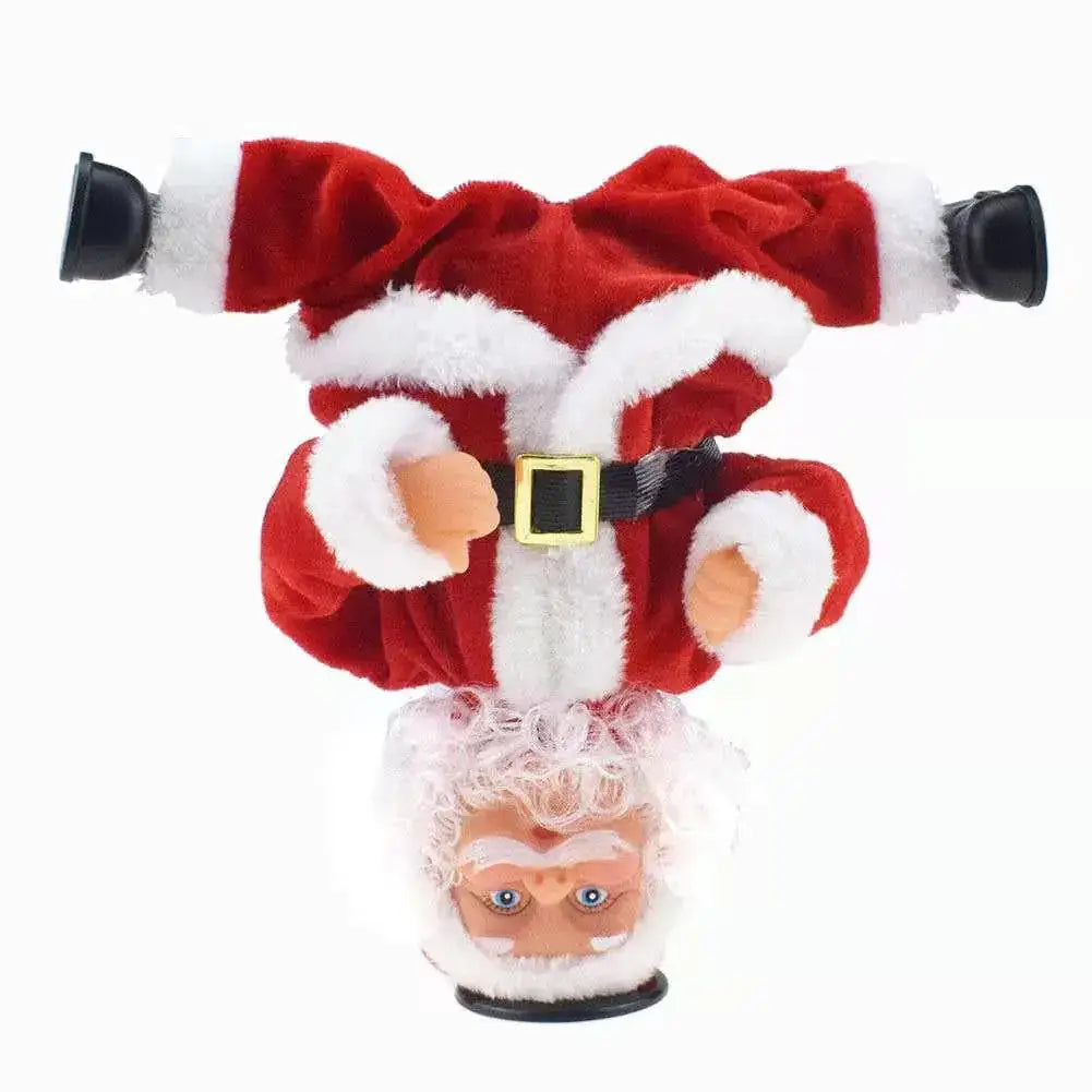 Santa Claus Climbing Toy - Festive Holiday Decor, whimsical Santa figurine upside down for Christmas decoration.