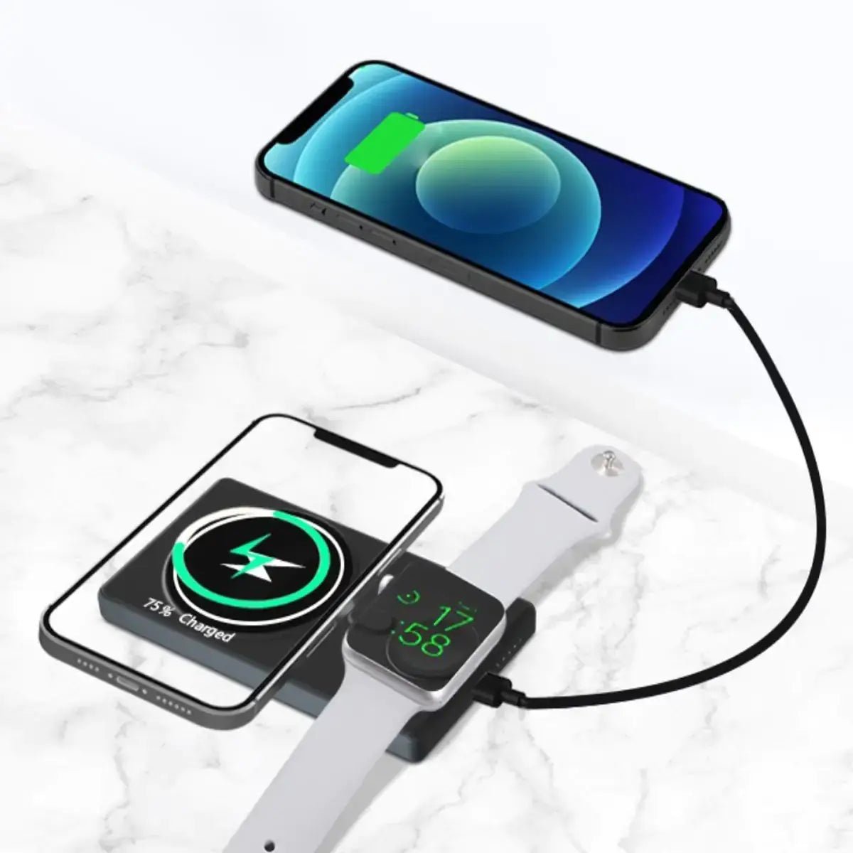 Multi Device Wireless Charger front view Techs Park