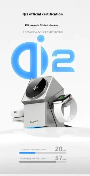 Qi2 Protocol Magnetic Touch Rotating Wireless Charger – Fast 