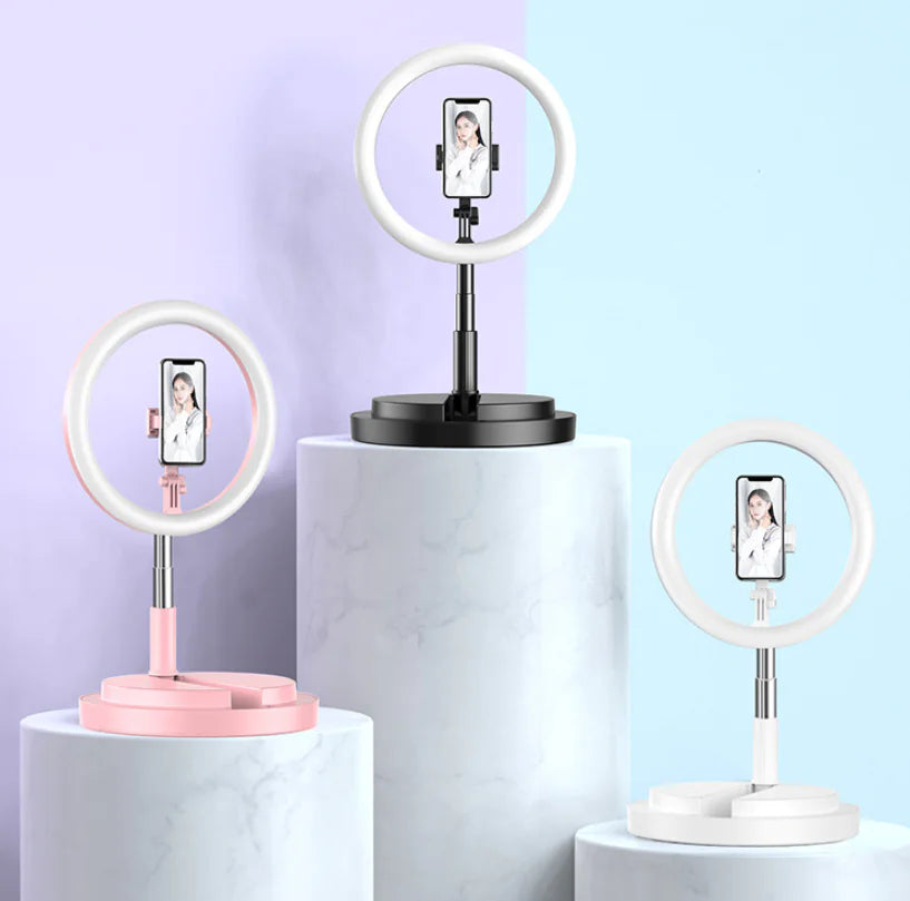 LED Selfie Ring Light with Adjustable Tripod Stand
