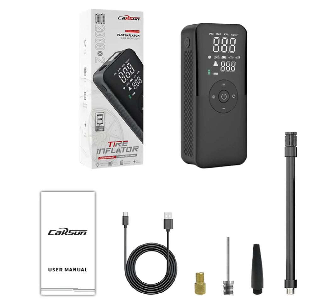 Air Compressor Compact 12V Car Tire Inflator