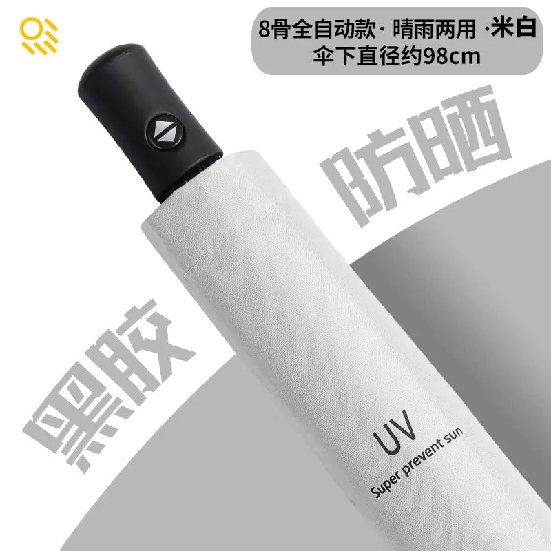 Custom 24 Bone Automatic Folding Sun and Rain Umbrella