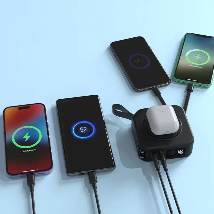 5-in-1 Magnetic Wireless Power Bank – Multi-Device Fast Charger