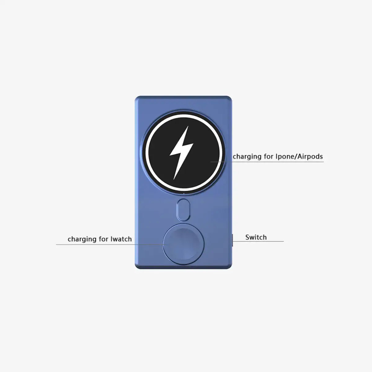 Multi Device Wireless Charger front view Techs Park
