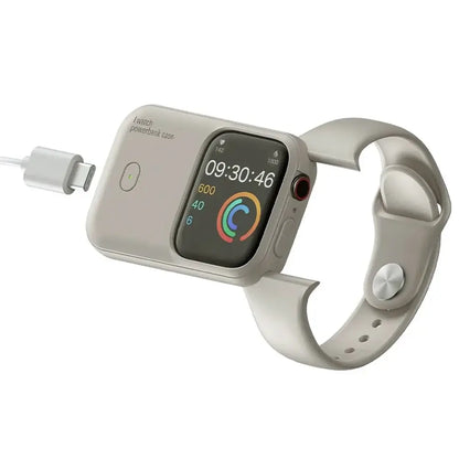 Portable Wireless Power Bank for Apple Watch – 1200mAh Charger-Techs Park with charging Apple Watch.