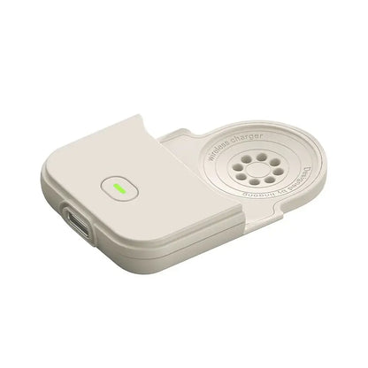 Portable Wireless Power Bank for Apple Watch – 1200mAh Charger-Techs Park, compact wireless charger design.