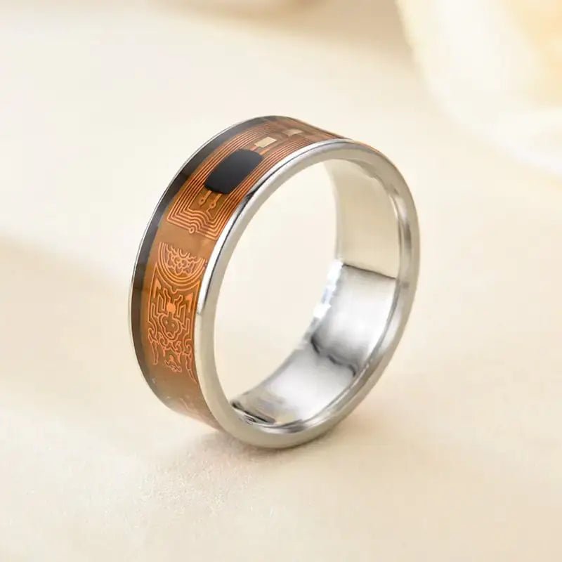 New Stainless Steel Smart Ring – Elegant Wearable Tech