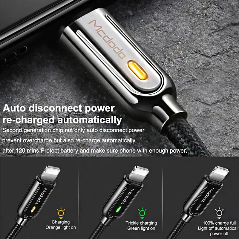 Lightning Smart Power Off Data Cable