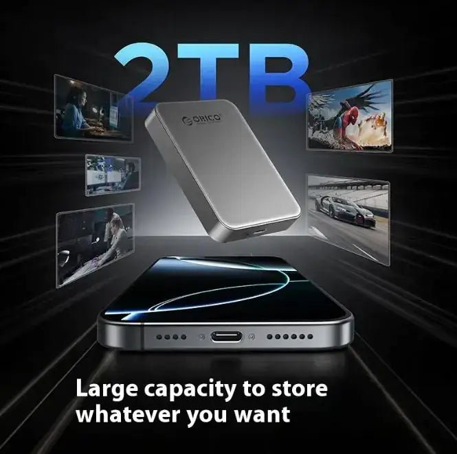 Magnetic Mobile SSD Magnetic Mobile Phone Computer-2TB-Techs Park