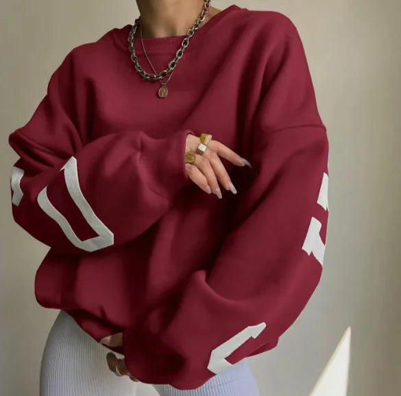 Trendy Oversized Sweatshirt for Women – Casual Streetwear Style
