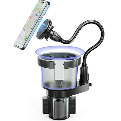 Cup Holder Phone for Car- 2-in-1 MagSafe Mount-Techs Park