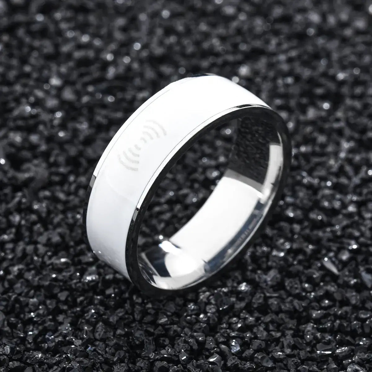 New Stainless Steel Smart Ring – Elegant Wearable Tech