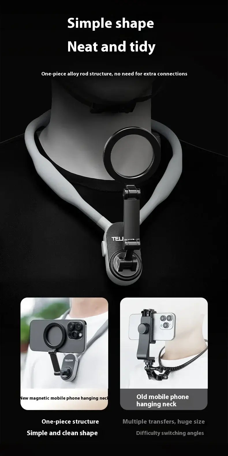 Magnetic Phone Stand for Gamers - Hands-Free Shooting Fun