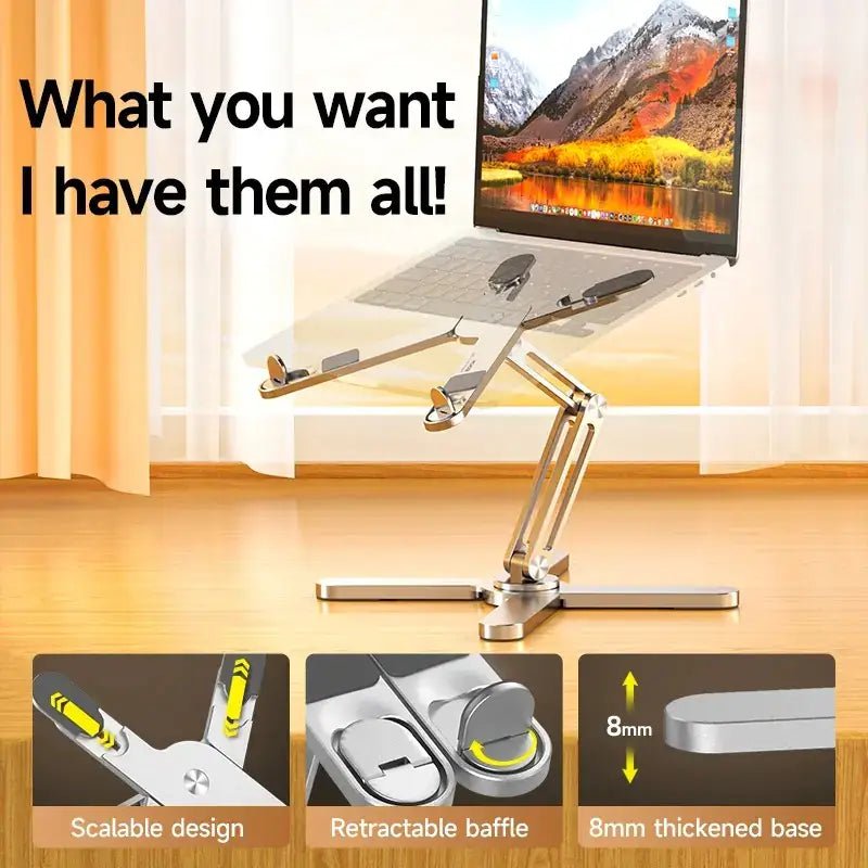 360 Rotating Aluminum Laptop Stand for MacBook
