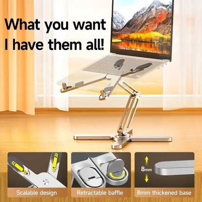 360 Rotating Aluminum Laptop Stand for MacBook
