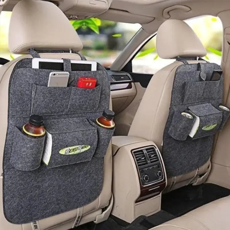 Colourful Chair Back Storage Bag – Multi-Pocket Car Seat Organizer 