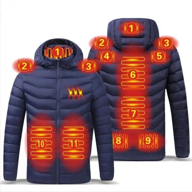 Smart Heating Vest – USB 9-Zone Heated Winter Wear