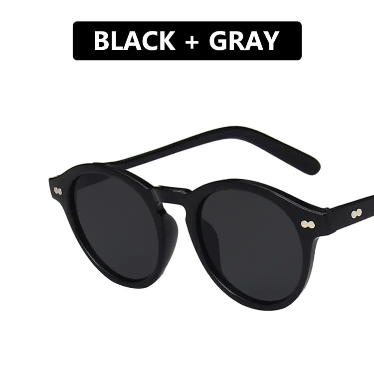 "Retro Round Frame Sunglasses for Trendy  Women"