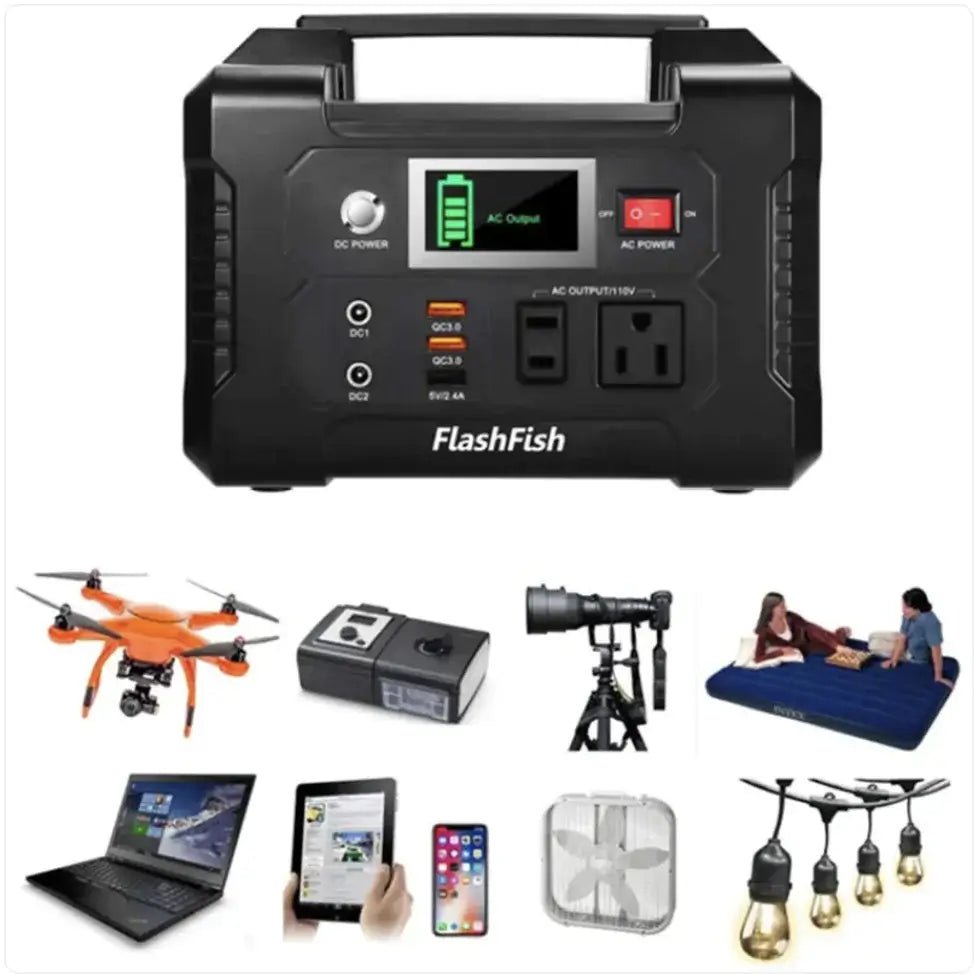 Portable 200W Emergency Power Supply – 151Wh/40800mAh Lithium 