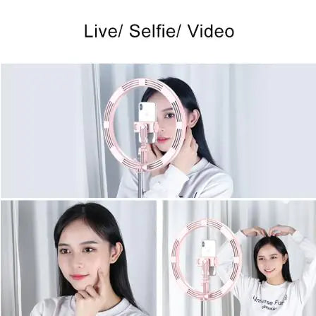 LED Selfie Ring Light with Adjustable Tripod Stand