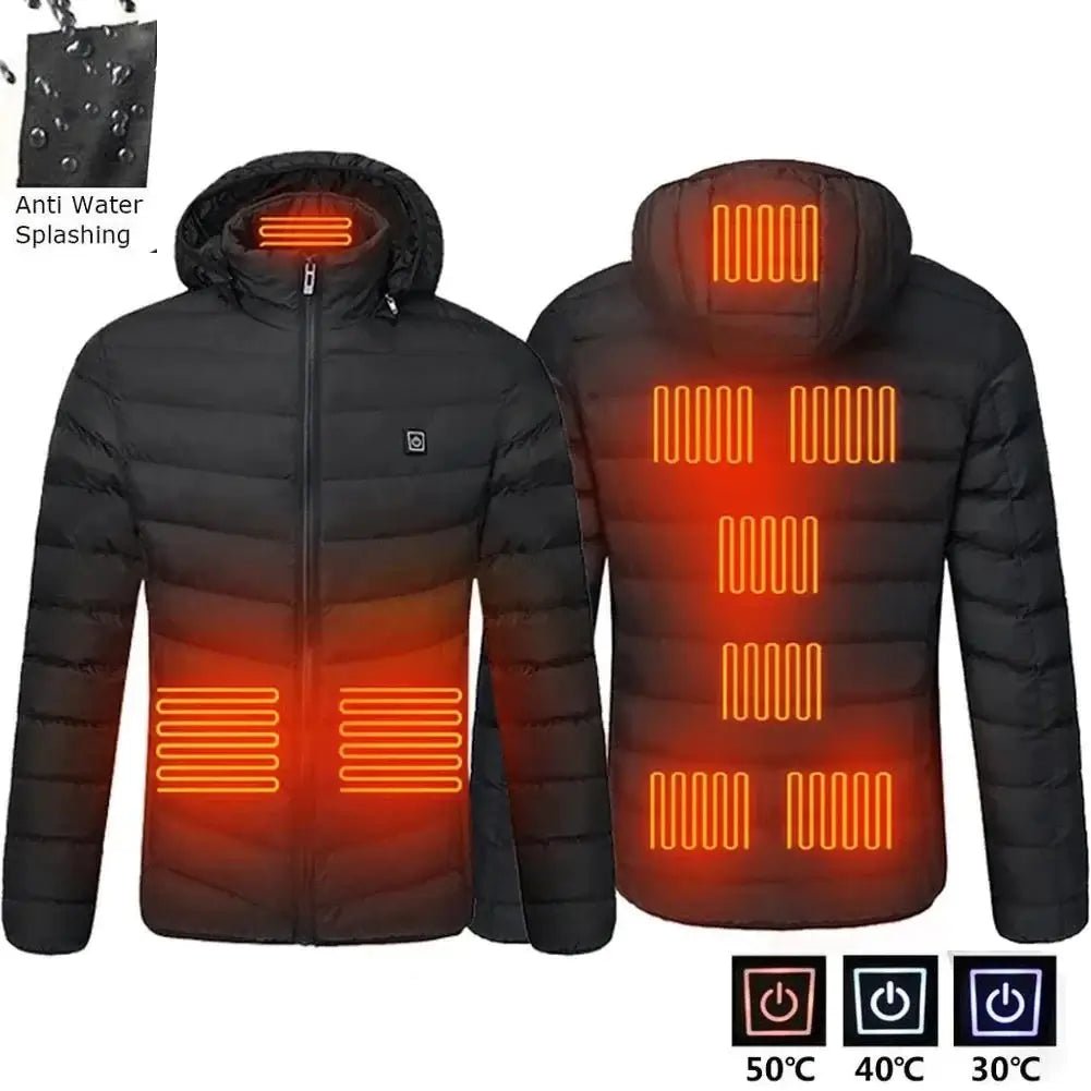 Smart Heating Vest – USB 9-Zone Heated Winter Wear