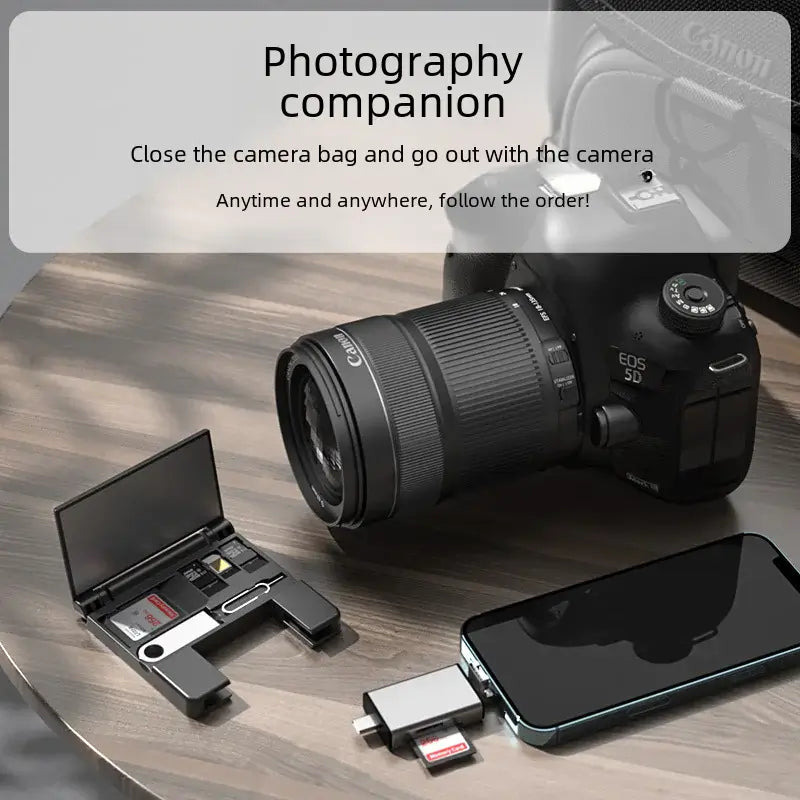 Multi-Function OTG Card Reader for Apple Devices