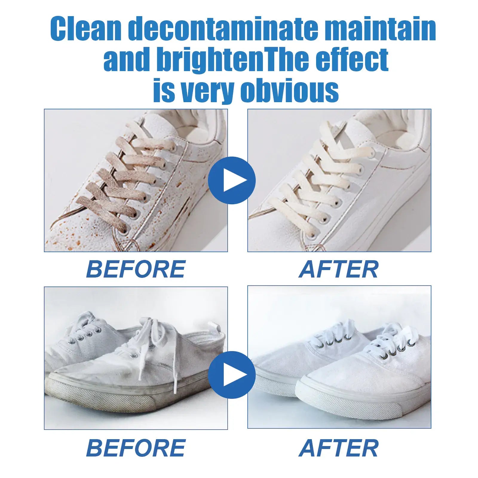 Jue-Fish White Sneaker Cleaner – Restore Bright White Shoes