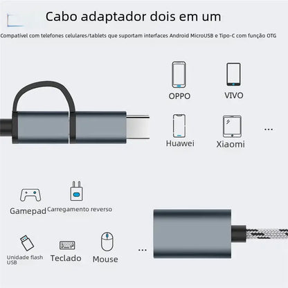 Adaptateur OTG Type-C pour appareils Android Huawei