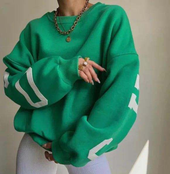 Trendy Oversized Sweatshirt for Women – Casual Streetwear Style