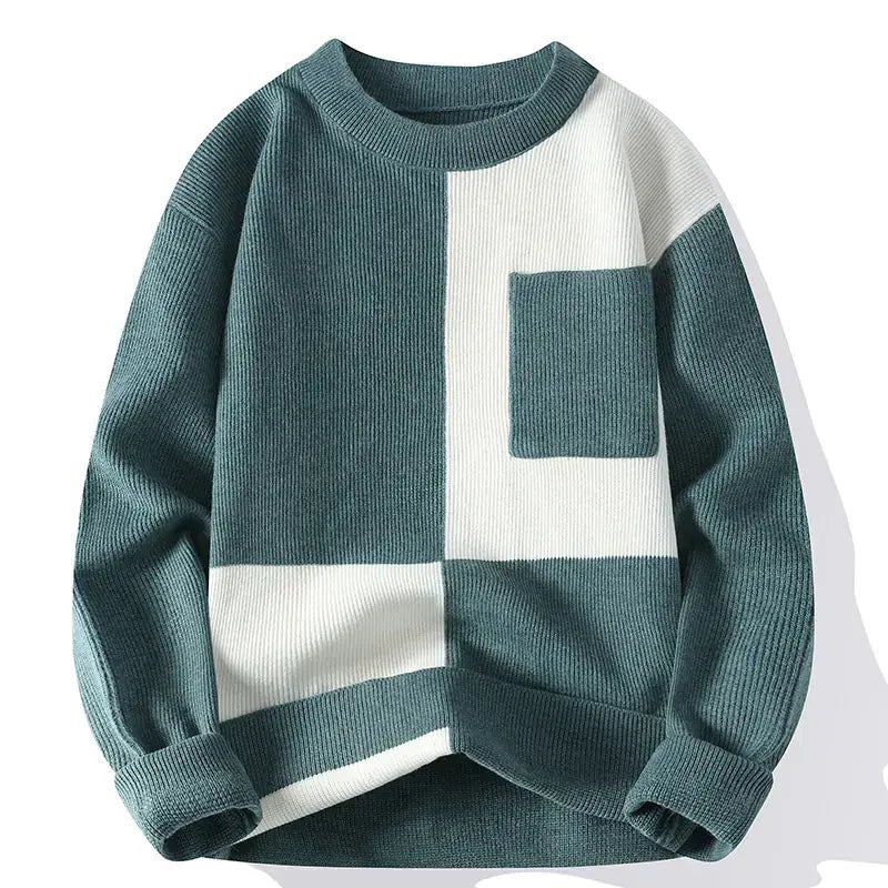 Multicolor Round Neck Trendy Sweaters